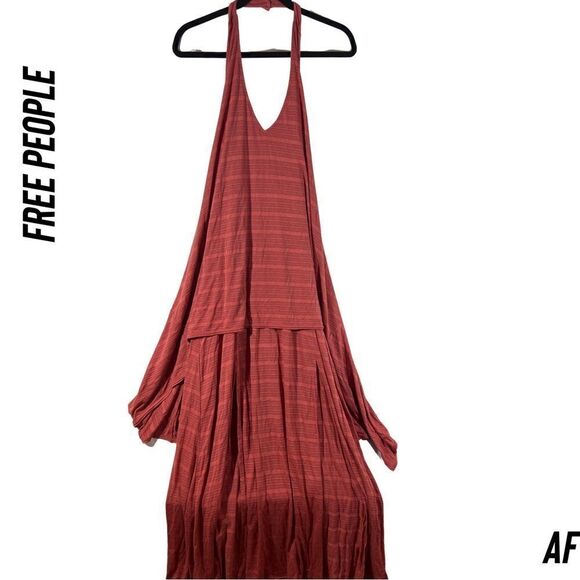 FP BEACH CHRISSY MAXI DRESS NWT SMALL RED ROUGE - Picture 4 of 6